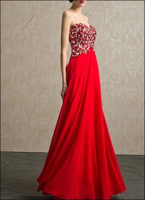 Rotes Ballkleid BL370