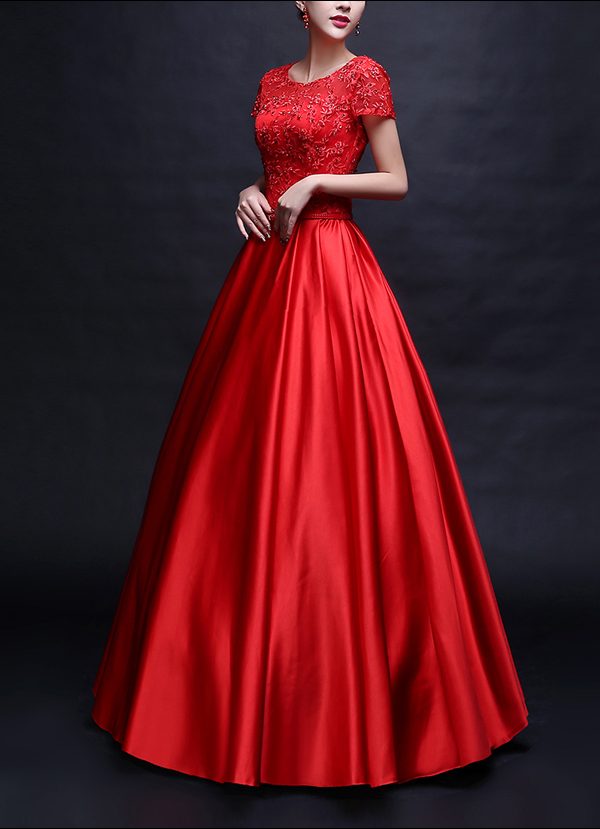 Rotes Ballkleid BL560