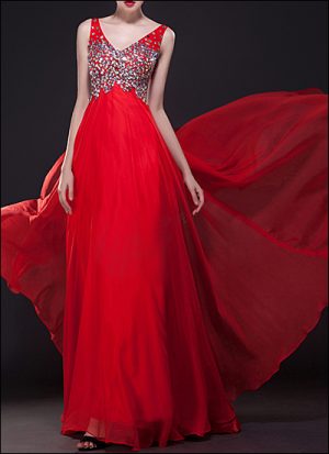 Rotes Ballkleid BL640