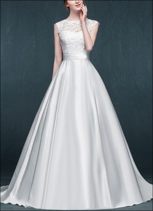 Satin Brautkleid WD690