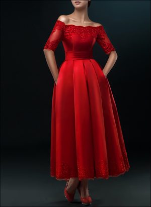 Rotes Brautkleid WD810