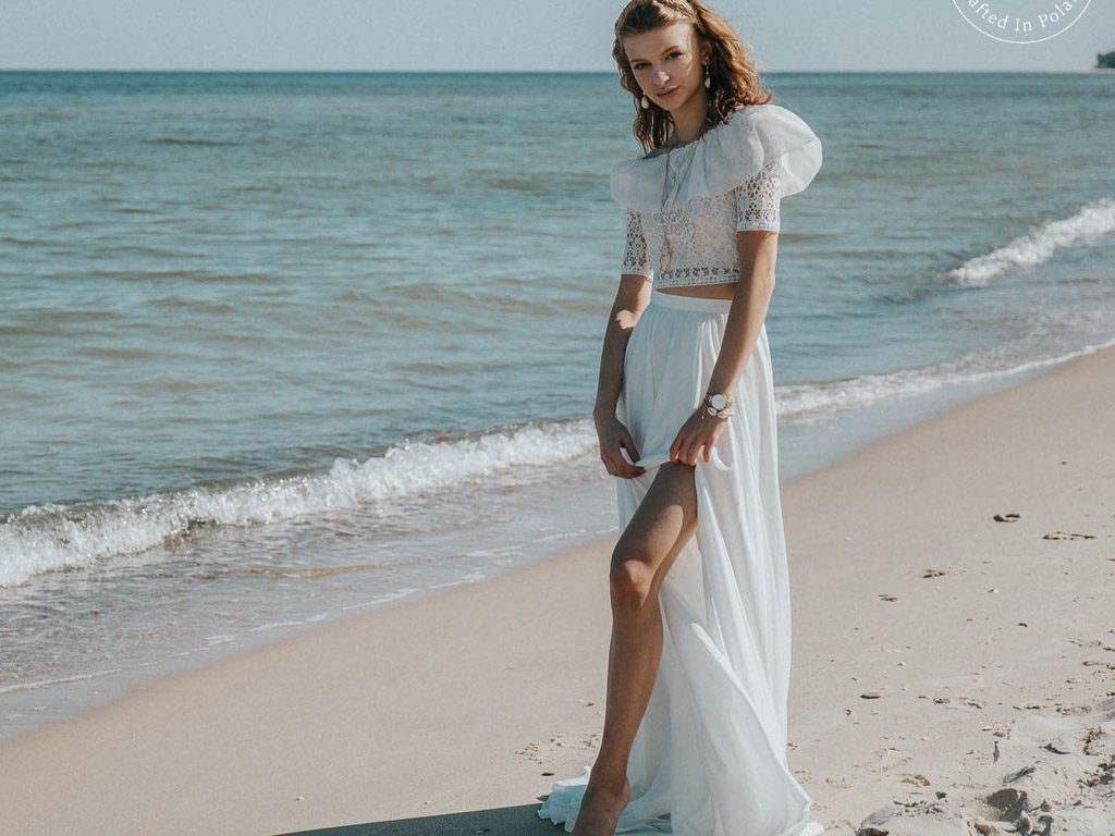 Boho Brautkleid für Strandhochzeit