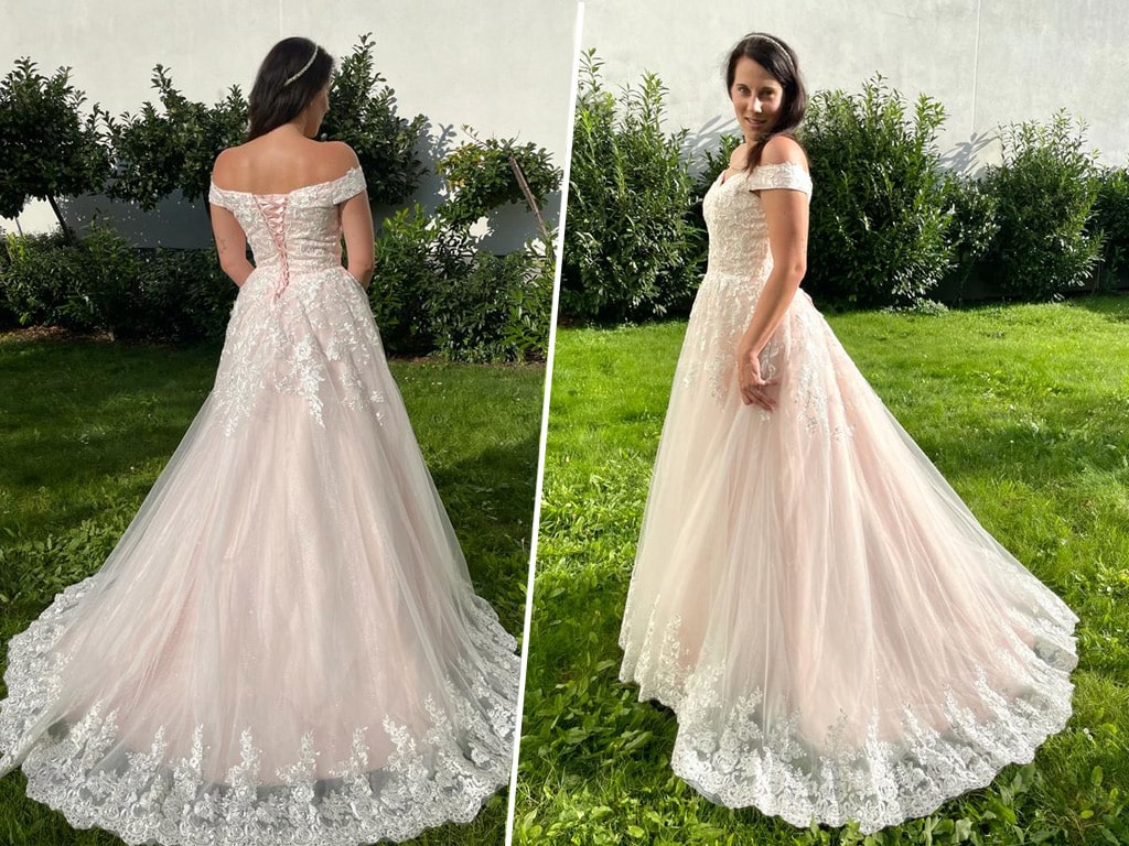 Farbiges Brautkleid Berlin - Brautkleid in Rose