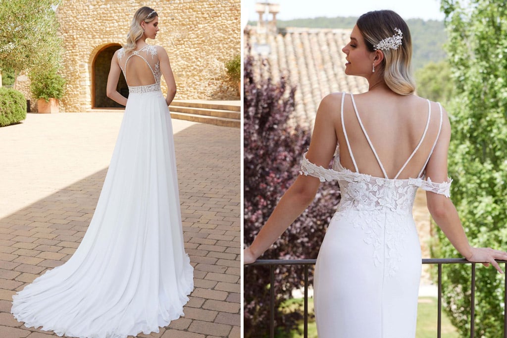 Brautkleider mit schönen Rückendetails