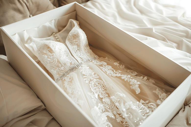 Brautkleidbox zur Aufbewahrung – Hochzeitskleid sicher und elegant verpackt
